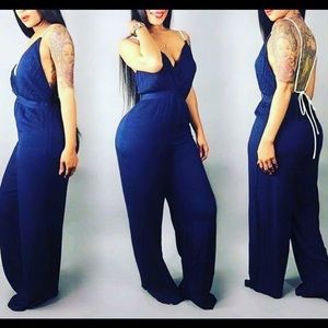Navy blue jumpsuit